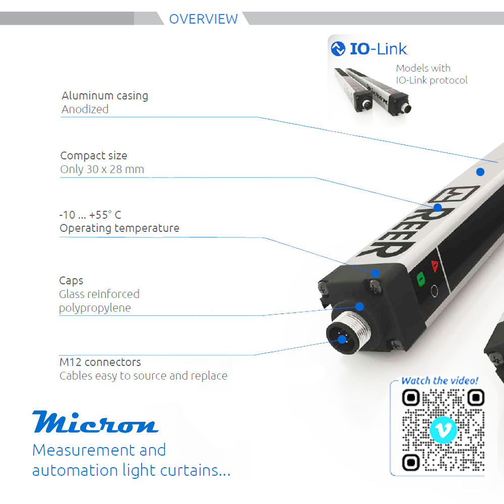 1250714 REER MEASUREMENT CURTAINS SERIAL OUTPUTS(IO-LINK), 10MM RES, CONTROL LENGTH: 2240MM(MI 2251 IOL)